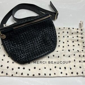 Clare V Rattan Fanny Pack Belt Bag